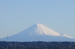 富士山が見える様子