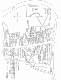 明治時代十王町家並絵図