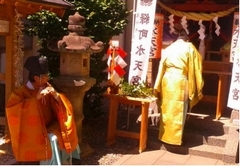 神事を執り行う神職