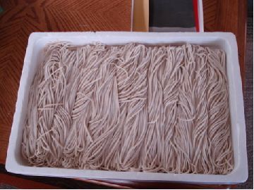 綺麗に出来上がったお蕎麦の写真