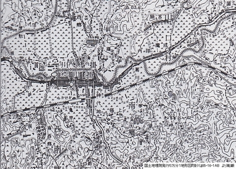 明治32年(1899年)発行の掛川地域の地図