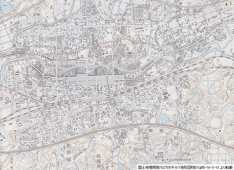 平成９年(1997年)発行掛川地区の地図。平成５年12月21日開業した東名掛川インターチェンジも載っている