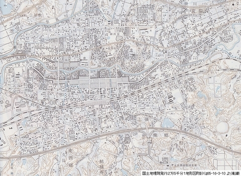 平成９年(1997年)発行掛川地区の地図。平成５年12月21日開業した東名掛川インターチェンジも載っている
