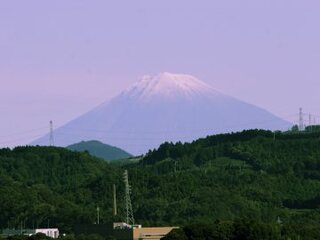 小笠山から富士山を見た美しい景色