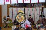 阿波々神社桜祭り雅楽演奏会で演奏をしている