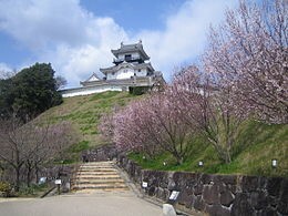 掛川城を下から見た画像