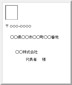 クーリング・オフ通知（ハガキ）の宛名の書き方見本