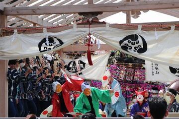 奉納された三社祭礼囃子