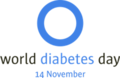 世界糖尿病デーのシンボル「ブルーサークル」