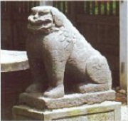 三熊野神社 こま犬