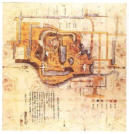 掛川城絵図