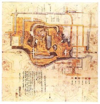 掛川城絵図