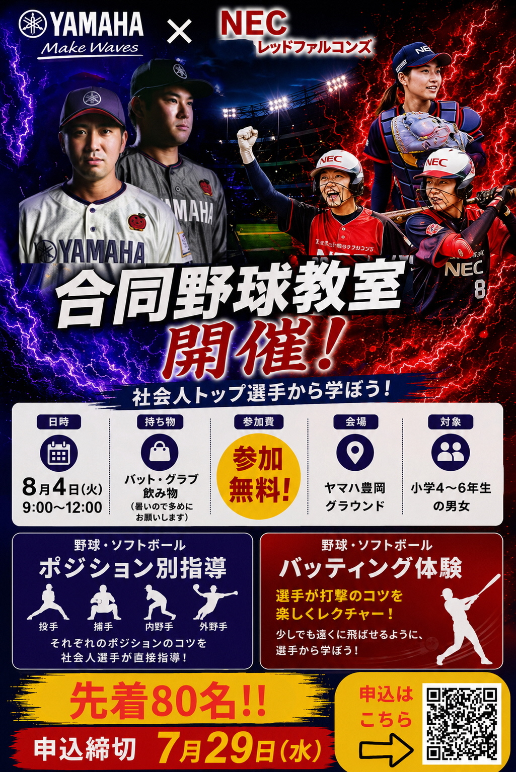 ヤマハ・RedFalcons合同野球教室.jpg