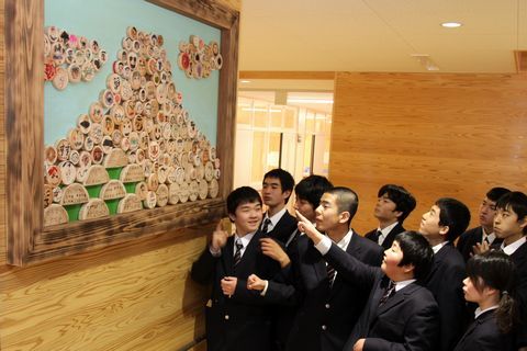 2016年2月19日 開校1周年を記念しオブジェ制作 掛川特別支援学校 掛川市