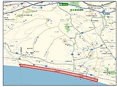 内陸フロンティア推進区域の地図