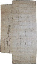明治初年ごろの掛川城御殿の平面図