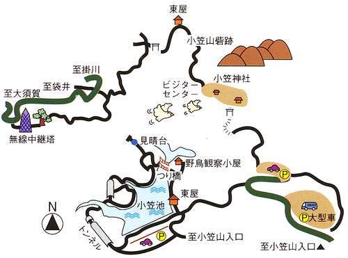 小笠山ハイキングコースの一例