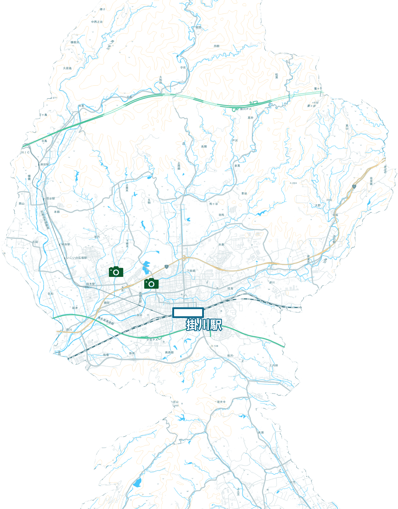 掛川市全体地図